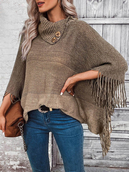 Sweater Lapel Pullover Gradient Women - Which Mark