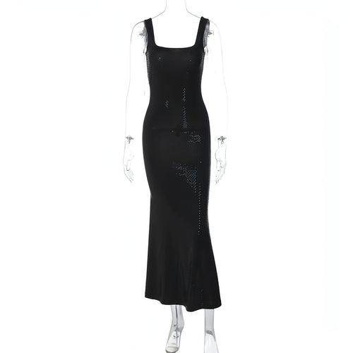 Women's Low-cut U-neck Sequin Hot Drilling Hip Spaghetti Straps Dress - Which Mark