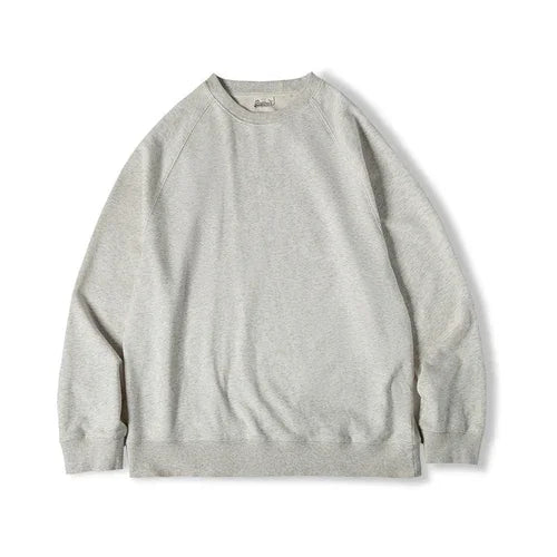Men's Retro Washed Heavy Fabric Crewneck Sweater – Vintage Casual - Which Mark