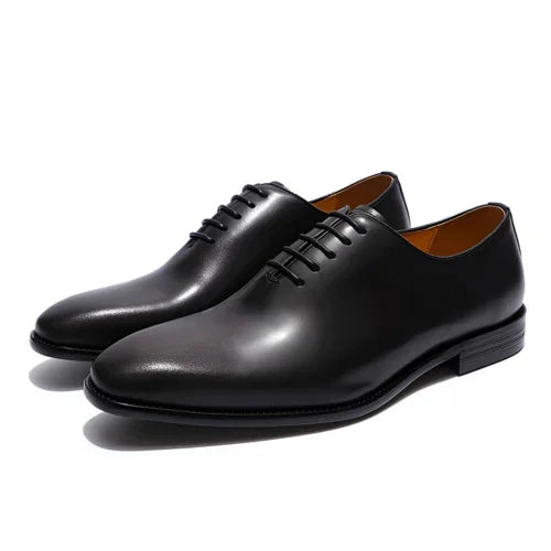 Italian Carved Leather Shoes Handmade Goodyear Leather Shoes Men - Which Mark
