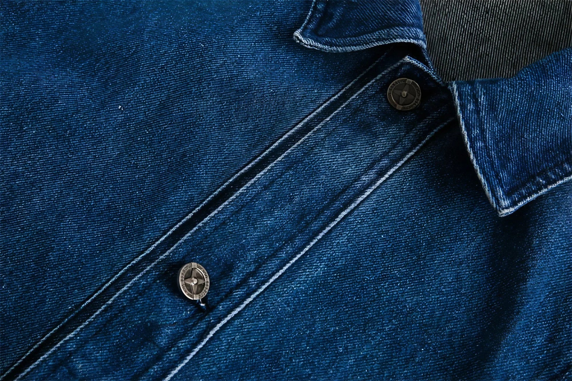 Side Stripe Stitching Loose Denim Jacket Men And Women European And - Which Mark