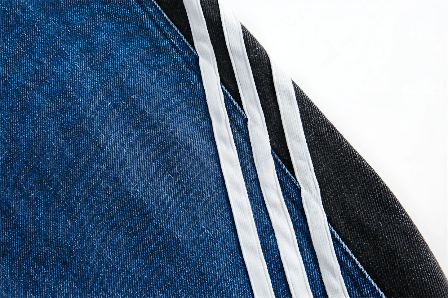 Side Stripe Stitching Loose Denim Jacket Men And Women European And - Which Mark