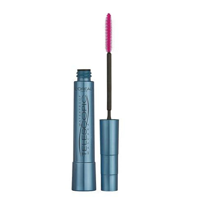 L’Oréal Paris Telescopic Mascara, Eyelash Lengthening Mascara, Unique Non-Clumping Formula, Delivers Intense Length, For Sensitive Eyes, Blackest Black, 8 ml - Which Mark