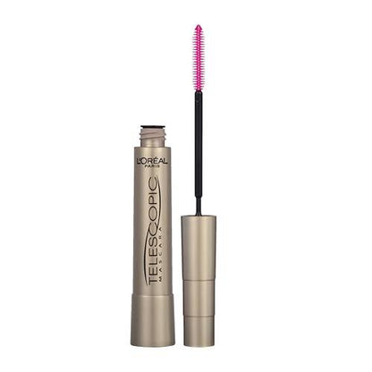 L’Oréal Paris Telescopic Mascara, Eyelash Lengthening Mascara, Unique Non-Clumping Formula, Delivers Intense Length, For Sensitive Eyes, Blackest Black, 8 ml - Which Mark