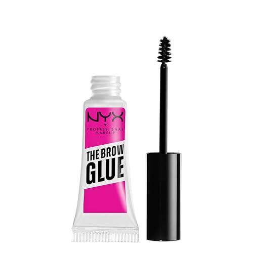 NYX Professional Makeup The Brow Glue, 16H Extreme Hold Eyebrow Gel, Flake-resistant, Non Sticky Formula, Natural Finish, LImitless Brow Looks, Clear, 0.18oz / 5g - Which Mark