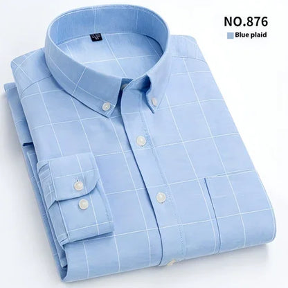 Men's Purified Cotton Long Sleeve DressShirt Anti-wrinkle Heartless - Which Mark