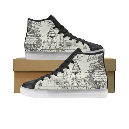 MAP AND SOME ILLUSTRATIONS Light Up Men's Sneakers - Which Mark