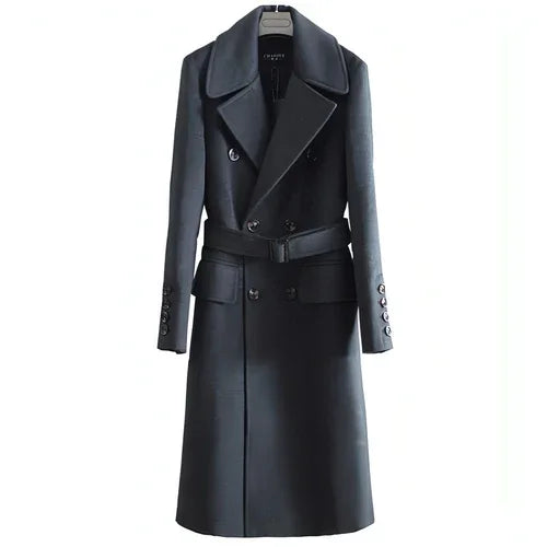 Trench Coat With Belt For Men - Which Mark