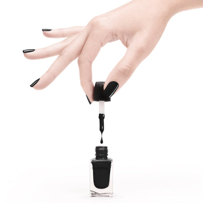 Premium Nail Lacquer, SLATE SHADOW - 360, CHARCOAL CRÈME NAIL POLISH - Which Mark