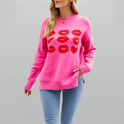 Women Love Lips Sweater - Which Mark