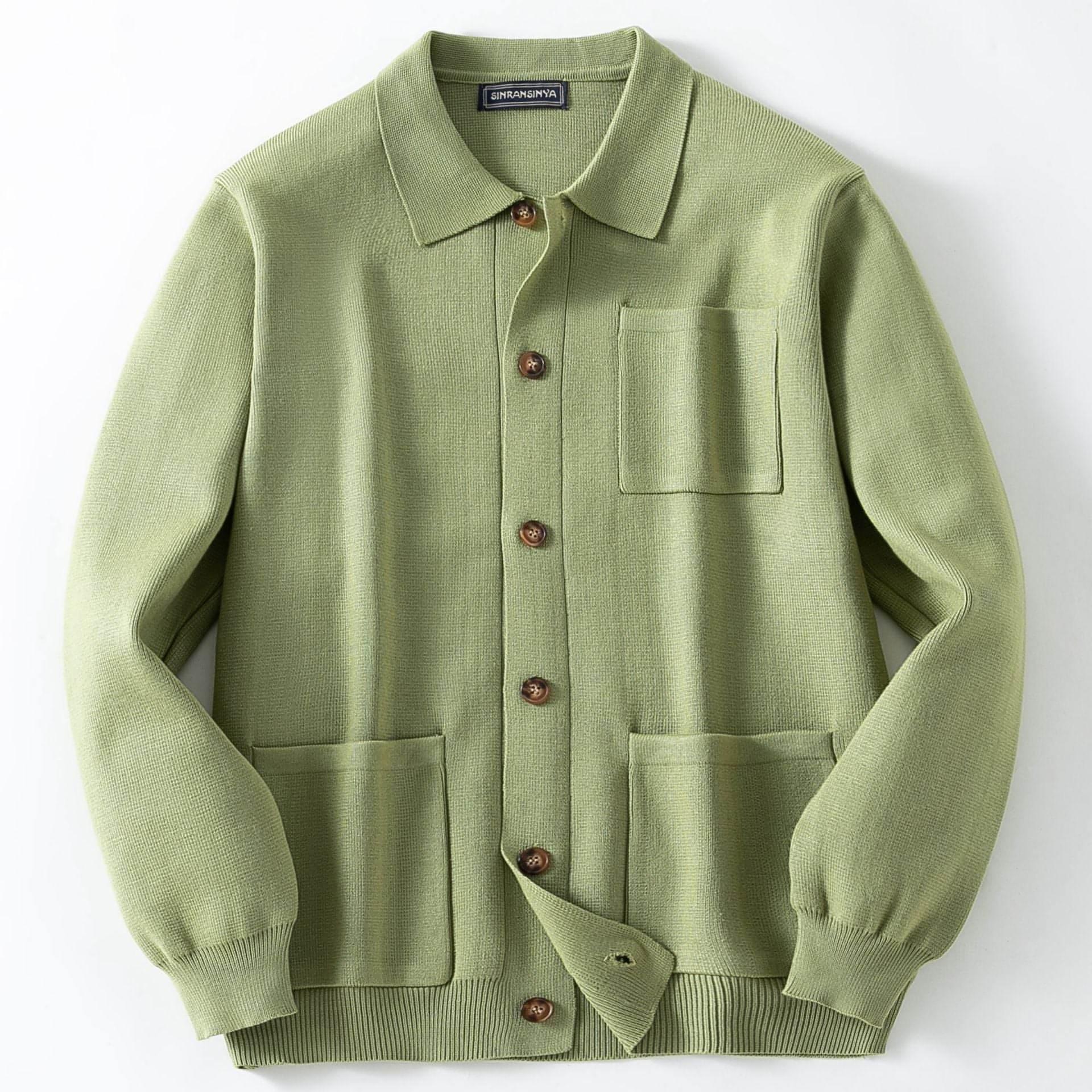 High-density Sweater Shirt Collar Long Sleeve - Which Mark