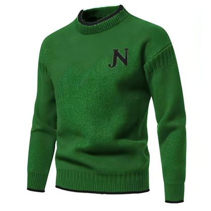N - Profit - Trendy Leisure Warm Knitted Bottoming Youth Sweater Men - Which Mark