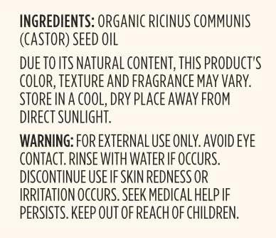 Sky Organics Organic Castor Oil for Hair, Lashes & Brows 100% Pure & Cold-Pressed USDA Certified Organic to Strengthen, Moisturize & Condition, 16 fl. Oz - Which Mark