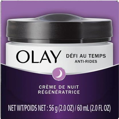 Olay Age Defying Night Face Cream, Anti-Wrinkle, 2-in-1 Replenishing Face Cream, 60 mL - Which Mark