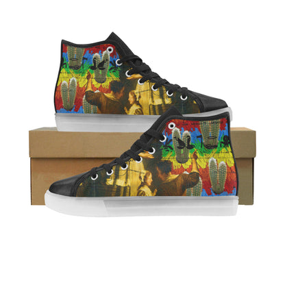 AND THIS, IS THE RAINBOW BRUSH CACTUS. II Light Up Men's Sneakers - Which Mark