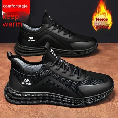 Men's Fly Woven Mesh Shoes Soft Sole Sneakers - Which Mark