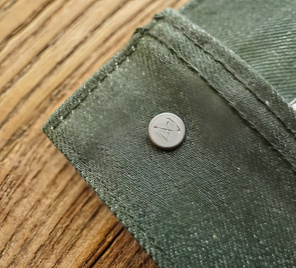 Vulcanized Green Puree Denim Retro Workwear Pure Cotton Coat Men - Which Mark