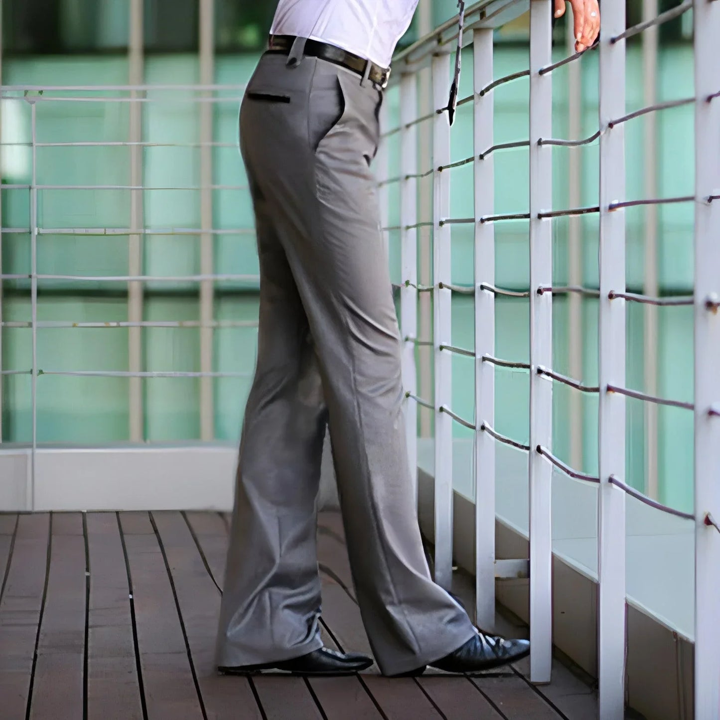 Men's Casual Business Straight Suit Pants (Jeans & Pants) - Which Mark