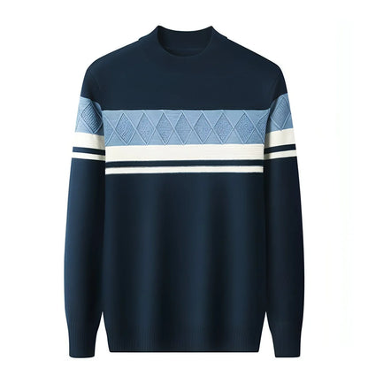 Winter Men's Round Neck Warm Sweater - Which Mark