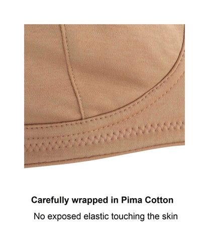 Warm Golden-Supportive Non-Wired Silk & Organic Cotton Full Cup Bra - Which Mark