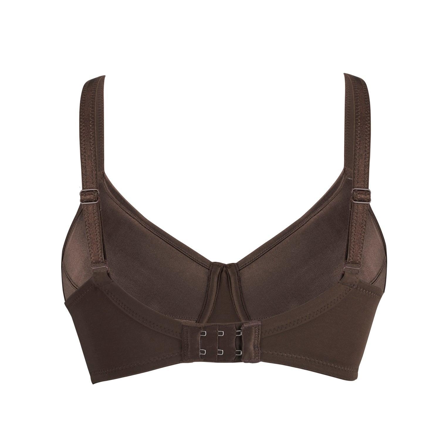 Cocoa-Supportive Non-Wired Silk & Organic Cotton Full Cup Bra with - Which Mark