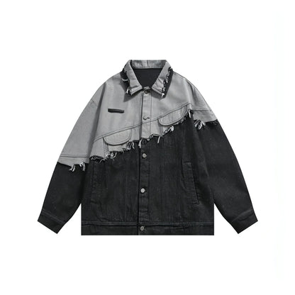 Lapel Denim Jacket For Men And Women - Which Mark
