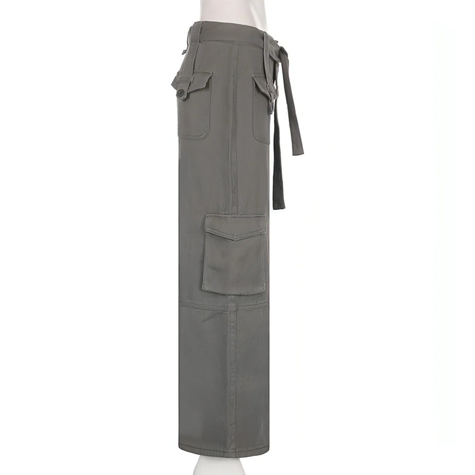 Vintage Multi Pocket Belt Casual Workwear Jeans Women - Which Mark