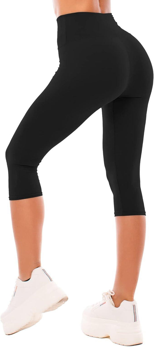 SINOPHANT High Waisted Leggings for Women - Full Length & Capri Buttery Soft Yoga Pants for Workout Athletic - Which Mark
