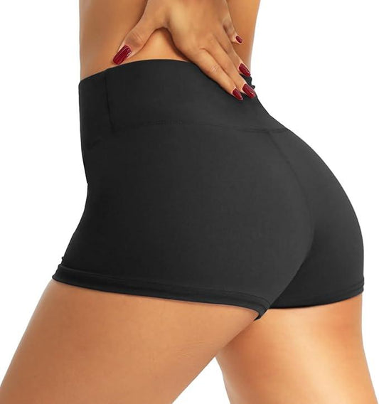 QGGQDD 3 Pack High Waisted Biker Shorts for Women – 8" Buttery Soft Yoga Workout Printed Shorts - Which Mark