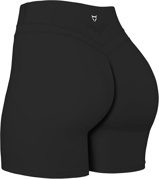 TomTiger Yoga Shorts for Women Tummy Control High Waist Biker Shorts Exercise Workout Butt Lifting Tights Women's Short Pants - Which Mark