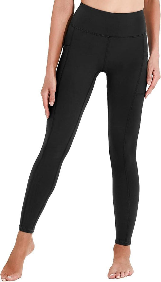 Polygon Yoga Pants for Women, High Waisted Leggings with Pockets, Tummy Control Non See Through Workout Pants - Which Mark