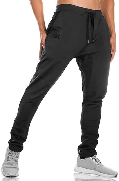 BROKIG Mens Jogger Sport Pants, Casual Gym Workout Sweatpants with Double Pockets - Which Mark