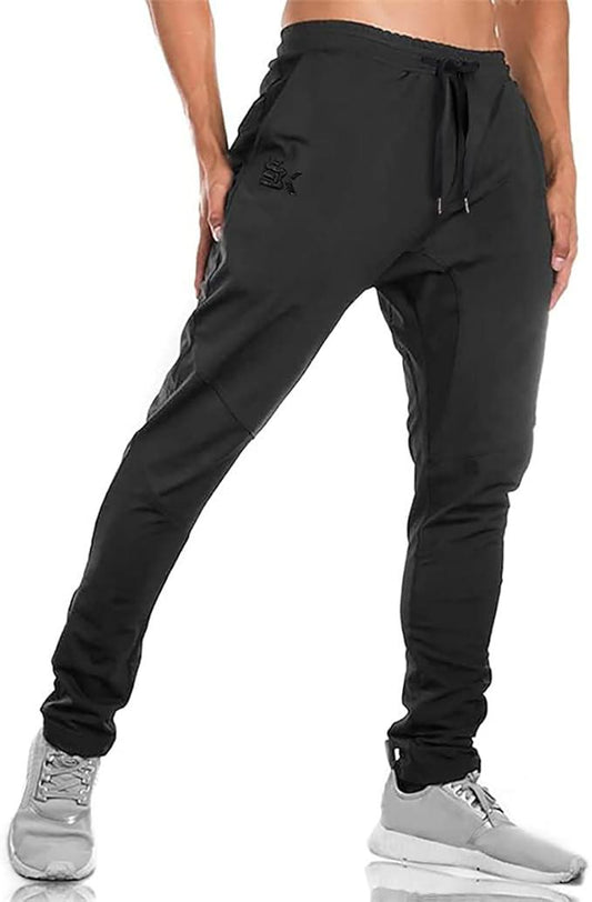 BROKIG Mens Jogger Sport Pants, Casual Gym Workout Sweatpants with Double Pockets - Which Mark