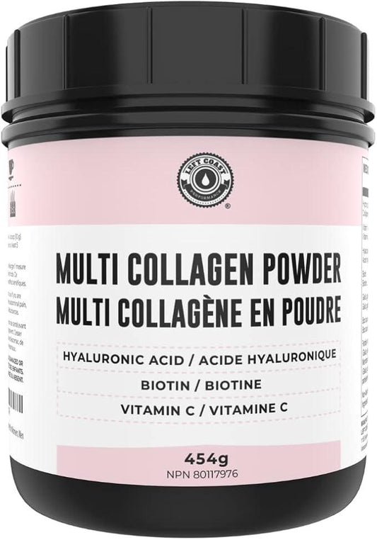 Collagen with Biotin, Hyaluronic Acid, Vitamin C, 1 lb Powder. Hydrolyzed Multi Collagen Peptide Protein. Types I, II, III, V, X, Collagen for Hair, Skin, Nails*. Collagen Supplement for Women, Men - Which Mark