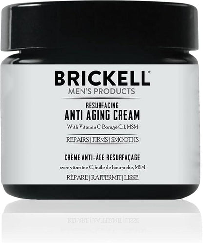 Brickell Men's Products Resurfacing Anti-Aging Cream For Men, Natural and Organic Vitamin C Cream, 2 Ounce, Unscented - Which Mark