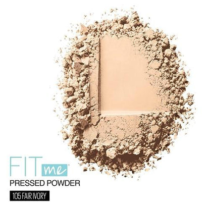 Maybelline New York Fit Me Matte + Poreless Pressed Face Powder Makeup, Natural Ivory, 0.28 Ounce, Pack of 1 - Which Mark
