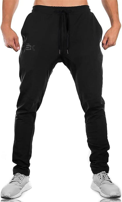 BROKIG Mens Jogger Sport Pants, Casual Gym Workout Sweatpants with Double Pockets - Which Mark