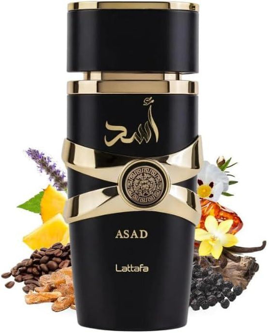 Lattafa Perfumes Asad for Unisex Eau de Parfum Spray, 3.4 Ounce - Which Mark