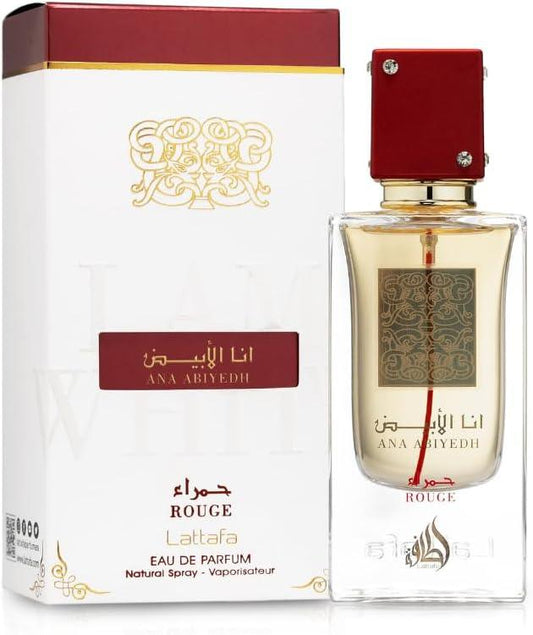 Lattafa Ana Abiyedh Rouge for Unisex Eau de Parfum Spray, 2 Ounce - Which Mark