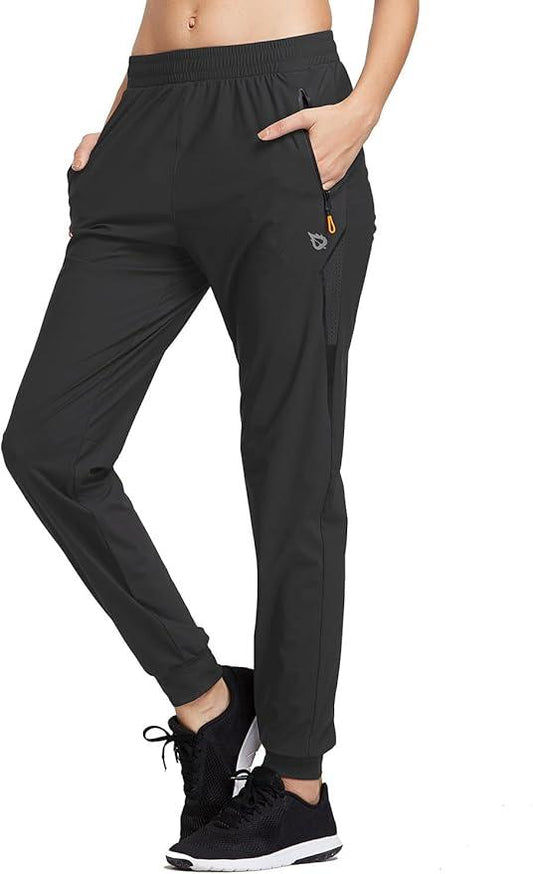 baleaf Joggers for Women Hiking Jogging Pants Track Sweatpants Scrubs Pants for Women with Zipper Pockets - Which Mark