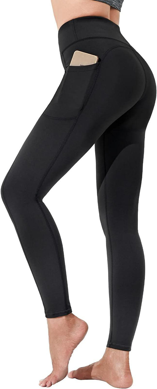 Polygon Yoga Pants for Women, High Waisted Leggings with Pockets, Tummy Control Non See Through Workout Pants - Which Mark