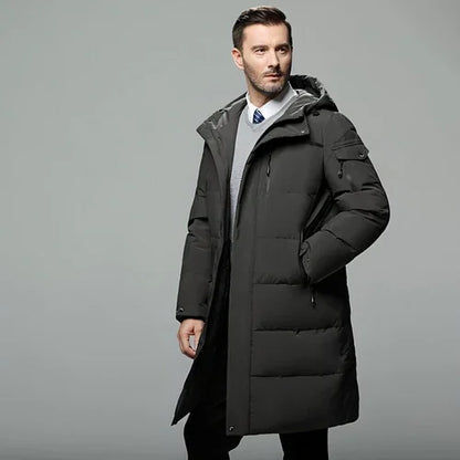 Long padded down jacket for men - Which Mark
