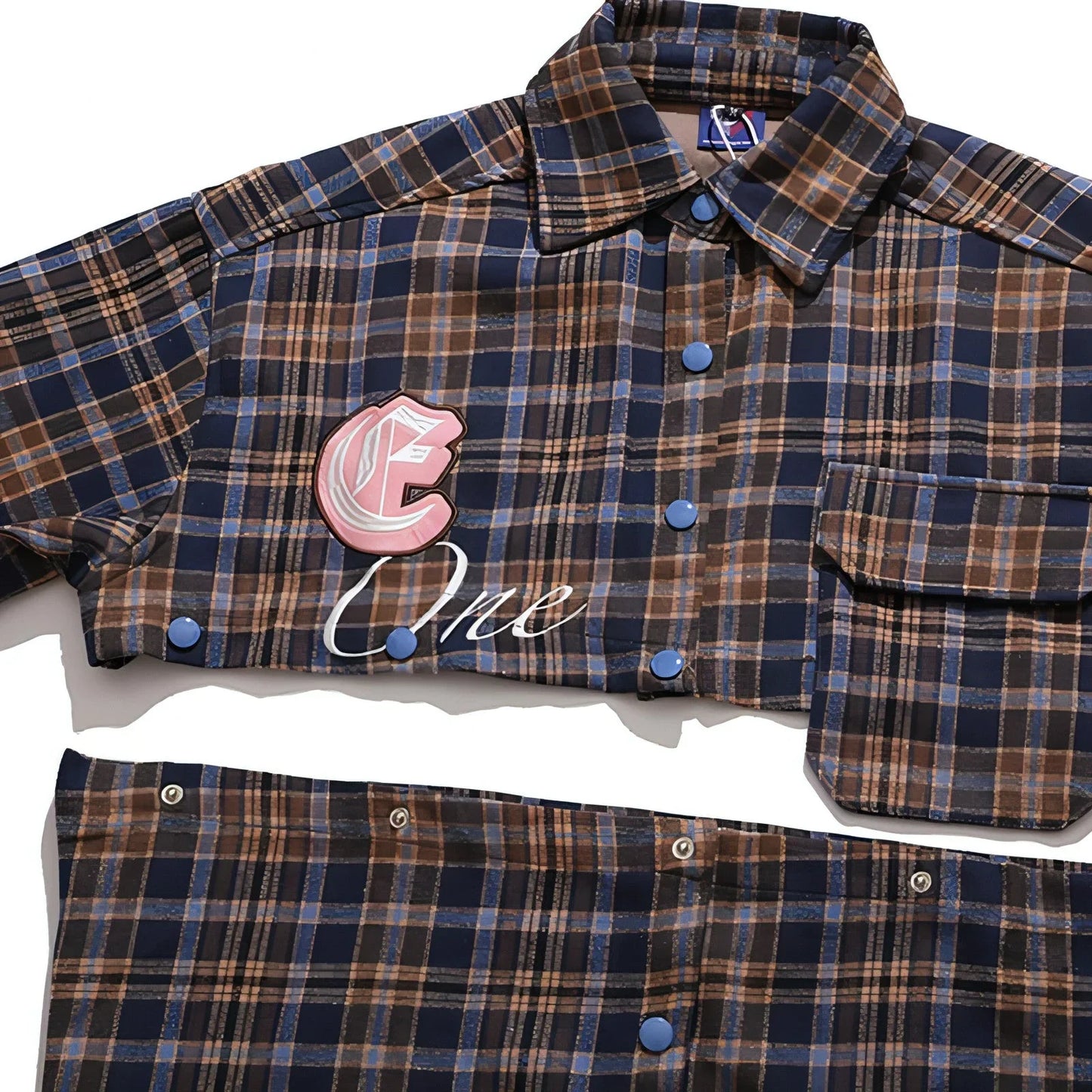 Fashion Brand Plaid Long Sleeve DressShirt Coat Jacket Men & Women - Which Mark