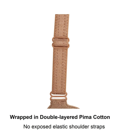 Warm Golden-Underwired Silk & Organic Cotton Full Cup Bra with - Which Mark