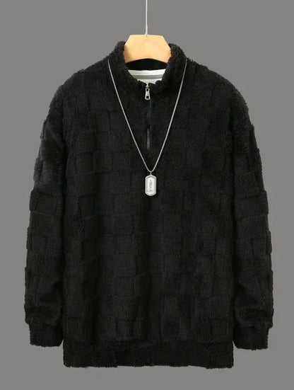 Hooded Loose Sweater Autumn And Winter Casual Plus Size Coat Men - Which Mark