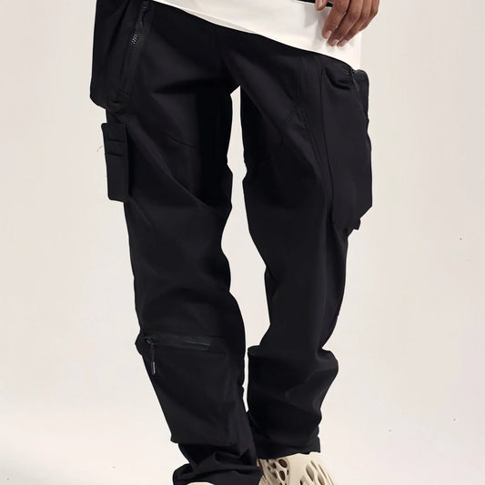 Multi-pocket Hook And Loop Chaopai Sports Casual Pants Men - Which Mark