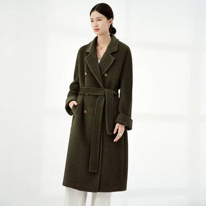 Solid Sail Sheep Camel Coat – Luxury & Warmth for Winter Elegance - Which Mark