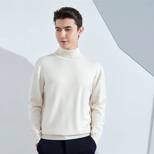 Turtleneck Sweater Men's Casual All-match Bottoming Shirt - Which Mark