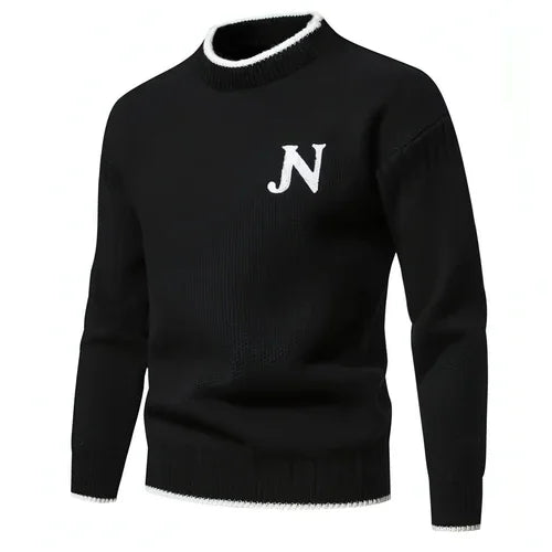 N - Profit - Trendy Leisure Warm Knitted Bottoming Youth Sweater Men - Which Mark