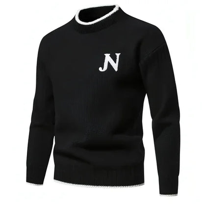 N - Profit - Trendy Leisure Warm Knitted Bottoming Youth Sweater Men - Which Mark